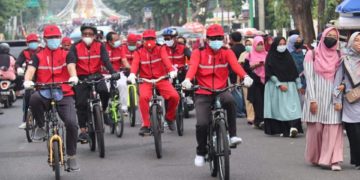 DPD PDIP Gowes Bareng