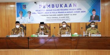 Bupati Anwar Sadat Hadiri Pembukaan Latsar CPNS Secara Daring