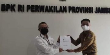 Pemkot Sungai Penuh Serahkan LKPD Tahun 2020 Ke BPK RI
