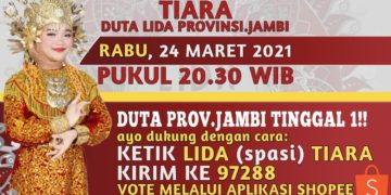 Tiara Peserta LIDA Asal Jambi Tampil Malam Ini
