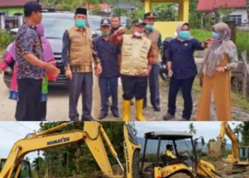 Wabup Kerinci dan Sekda Asraf Tinjau Lokasi Tanah Longsor di Desa Baru Sungai Deras