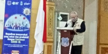 Safrial Buka Pencanangan Pelaksanaan Vaksinisasi Covid 19