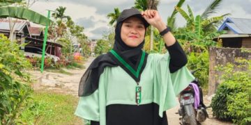 Helvi Nadia Sihombing, Perempuan Pertama Yang Nahkodai HMI Komisariat Syariah Cabang Tanjab Barat