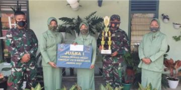 HUT Persit Ke 75 Tingkat Kodam, Kodim Kerinci Raih Prestasi Rumah Sehat