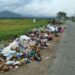Tumpukan Sampah Rumah Tangga di Jalan Koto Iman Menuju Tanjung Tanah Semakin Parah