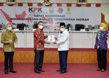 Wali Kota AJB Hadiri Rakor Pencegahan Korupsi  Se-Provinsi Jambi