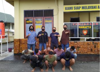 Polisi Tangkap 8 Pelaku Penyerangan Petugas Bea Cukai Riau di Sungai Penuh