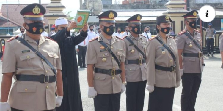 Kapolres Kerinci Pimpin Sertijab Wakapolres kabag, Dua Kasat, Dan Empat Kapolsek