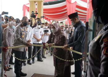 Bupati Muaro Jambi Hadiri Peresmian Gedung Mako Polsubsektor Sungai Gelam