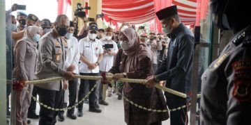 Bupati Muaro Jambi Hadiri Peresmian Gedung Mako Polsubsektor Sungai Gelam