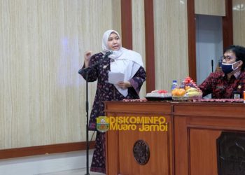 Masnah Busro Menghadiri dan Membuka Rakor Forum Kabupaten Muaro Jambi Sehat