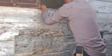 Berkat Aksi Heroik Kanit Sabhara Polsek Sungai Penuh,  Api Kompor Gas Berhasil Dipadamkan