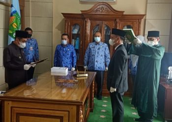 Wako AJB Lantik Alpian Sebagai Pj Sekda