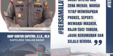 Antisipasi Penyebaran Covid-19,  Kapolres Tanjab Barat  Himbau Masyarakat Taati Prokes