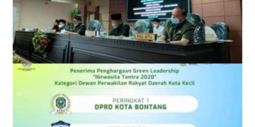 DPRD Kota Sungai Penuh Raih Penghargaan Nirwasita Tantra 2020 Dari Kementerian Lingkungan Hidup RI