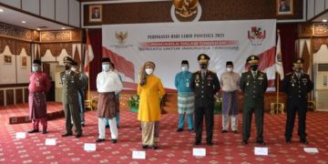 Pj. Gubernur Jambi Ikuti Upacara Peringatan Hari Lahir Pancasila Secara Virtual