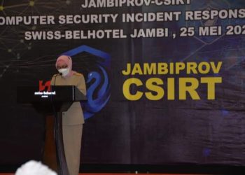 Pj.Gubernur Launching Tim Tanggap Insiden Siber Provinsi Jambi