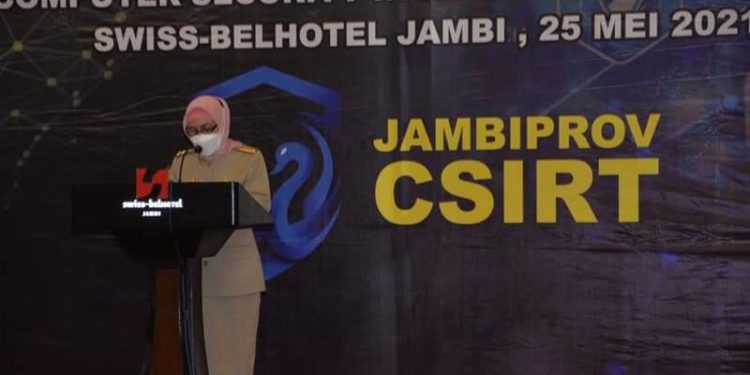 Pj.Gubernur Launching Tim Tanggap Insiden Siber Provinsi Jambi