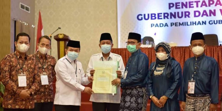 Pj.Gubernur Hadiri Rapat Pleno Penetapan Calon Terpilih Pilgub Jambi