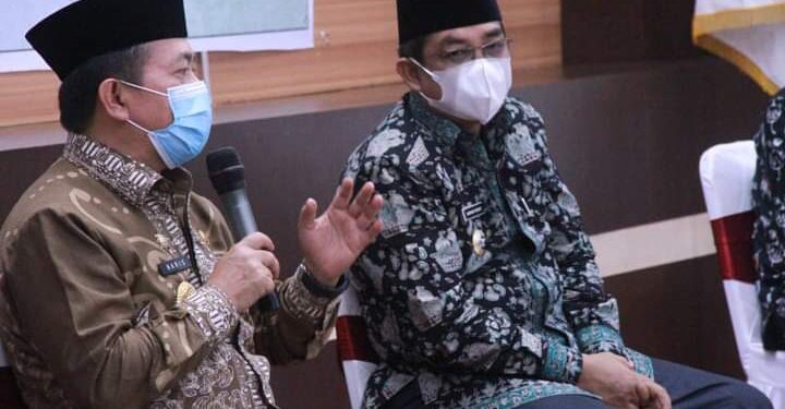 Kunjungan Kerja Di Tanjab Barat, Al Haris : Solusi Mengatasi Covid Jaga IMUN dan IMAN, Percepat Vaksinasi