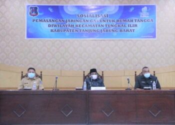 Bupati UAS Hadiri Giat Sosialisasi Pemasangan Jaringan Gas Untuk Rumah Tangga
