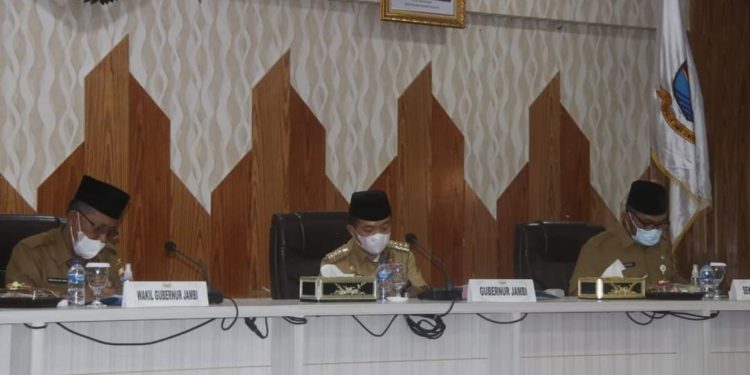 Pikirkan Masyarakat, Gubernur Jambi H.Alharis Tegaskan OPD Maksimalkan Program dan Serapan Anggaran Hadapi Covid-19