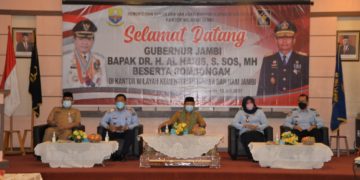 Gubernur Jambi H.Alharis Kunjungi Kanwil Kemenkumham Jambi