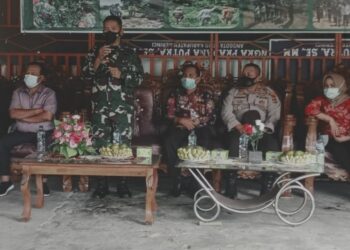 Dandim 0417 Kerinci Resmi Buka Pelaksanaan Karya Bakti di Desa Koto Agung Keliling Danau
