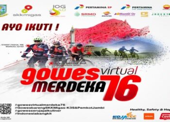 SKK Migas dan KKKS Bersama Pemkot Jambi Gelar Event Gowes Virtual Terbesar