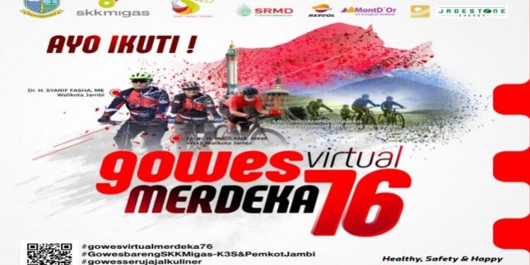 SKK Migas dan KKKS Bersama Pemkot Jambi Gelar Event Gowes Virtual Terbesar