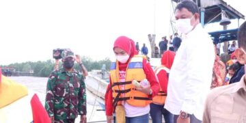 Wabup Hairan Hadiri Sekaligus Meresmikan Peluncuran Kapal Vaksinasi Program Pelampung Polri