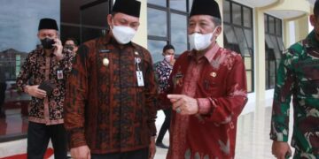 Wabup Hairan Dampingi Wagub Abdullah Sani Tinjau Arena MTQ ke-50 Tingkat Provinsi Jambi