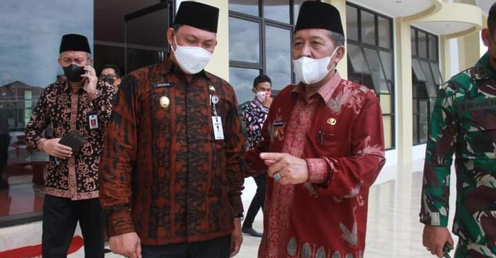 Wabup Hairan Dampingi Wagub Abdullah Sani Tinjau Arena MTQ ke-50 Tingkat Provinsi Jambi