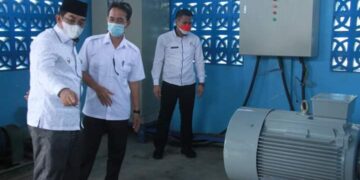 Bupati UAS Tinjau Pompa PDAM