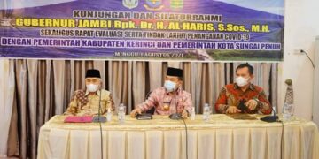 Disambut Bupati Kerinci Dan Walikota Sungai Penuh, Al Haris Lakukan Kunjungan Perdana ke Alam Kerinci