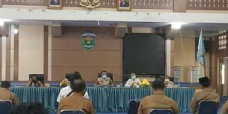 Pimpin Evaluasi Pelaksanaan PPKM Level 3, Wawako Antos : Satgas  Harus Bekerja Keras, Fokus dan Serius