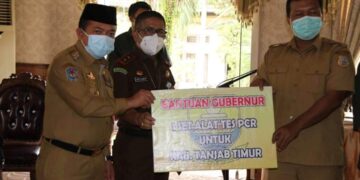 Al Haris Pimpin Rapat Penanggulangan Covid 19 di Tanjab Timur