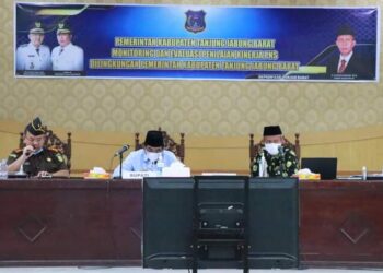 Bupati UAS Hadiri kegiatan Monitoring dan Evaluasi Penilaian Kinerja ASN di Lingkungan Pemkab Tanjab Barat