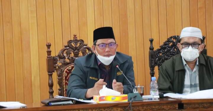 Wabup Hairan Pimpin Rapat Pembahasan Cabang- Cabang lomba MTQ