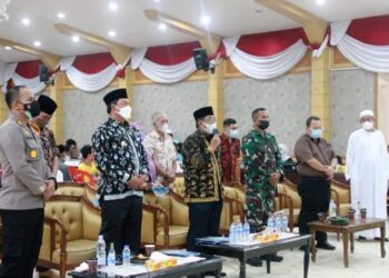 Bupati UAS Ikuti Kunjungan Kerja Panglima TNI Dan Kapolri di Provinsi Jambi Secara Virtual