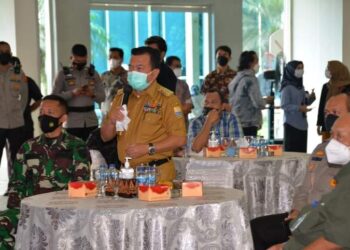 Buka Acara Gerakan Nasional Vaksinasi, Al Haris: Kegiatan Ini Sebagai Bentuk Sinergi antara BUMN dan Pemerintah Daerah