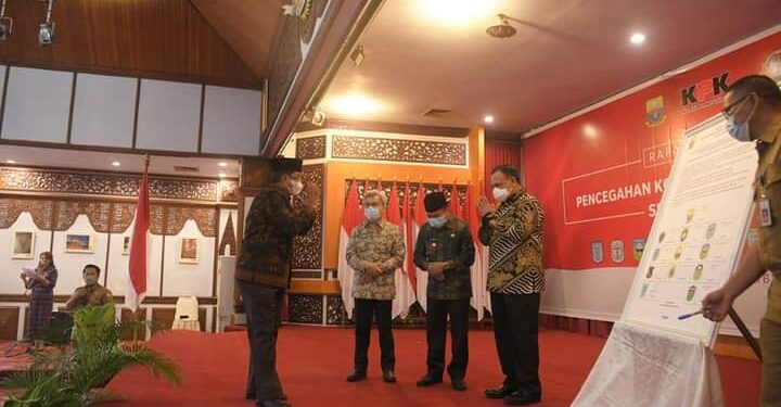 Dihadiri Ketua KPK, Bupati UAS Ikuti Rapat Koordinasi Pencegahan Korupsi