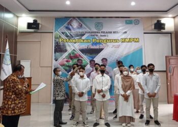 Rio Albadri Resmi di Lantik Sebagai Ketua Umum Himpunan Mahasiswa Pelajar Merangin