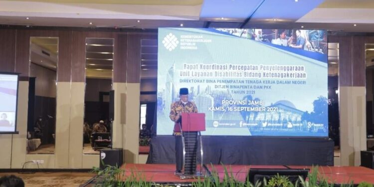 Wagub Abdullah Sani Nyatakan Pemprov Jambi Siapkan Unit Layanan Serap Tenaga Kerja Disabilitas