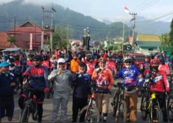 Wabup Ami Taher Gowes Bareng Wabup Bungo di Kerinci
