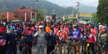 Wabup Ami Taher Gowes Bareng Wabup Bungo di Kerinci