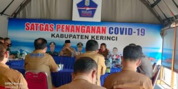 Bupati Kerinci Pimpin Rapat Tim Satgas Penanganan Covid-19
