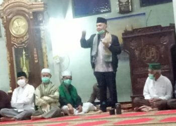Bupati Adirozal Berikan Tausiyah Pada Peringatan Isra Mi’raj di Masjid Raya Tigo Luhah Semurup