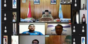 Pemkab Kerinci Mengelar Musrenbang Rancangan RKPD Kabupaten Kerinci Tahun 2022 melalui Video Conference