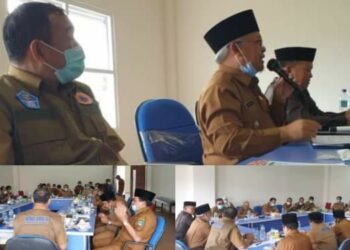 Wabup Kerinci Pimpin Briefing Tim Satgas Penanganan Covid 19, di Bukit Tengah